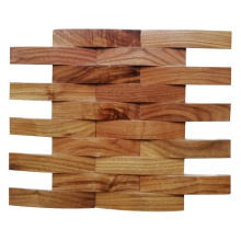 Classical Matte Natural DIY Mosaic Wood Grain Wall Panel